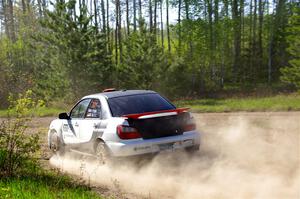 Jason Cook / Maggie Tu Subaru WRX on SS5, Blue Trail II.