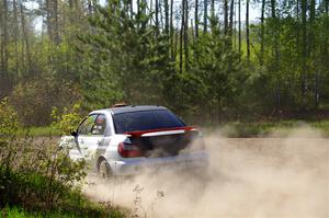 Jason Cook / Maggie Tu Subaru WRX on SS5, Blue Trail II.