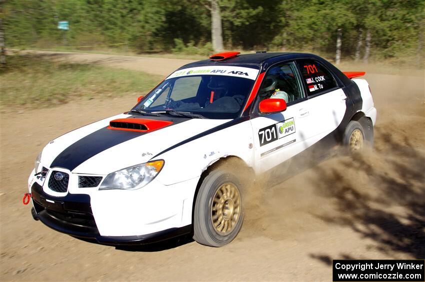 Jason Cook / Maggie Tu Subaru WRX on SS5, Blue Trail II.