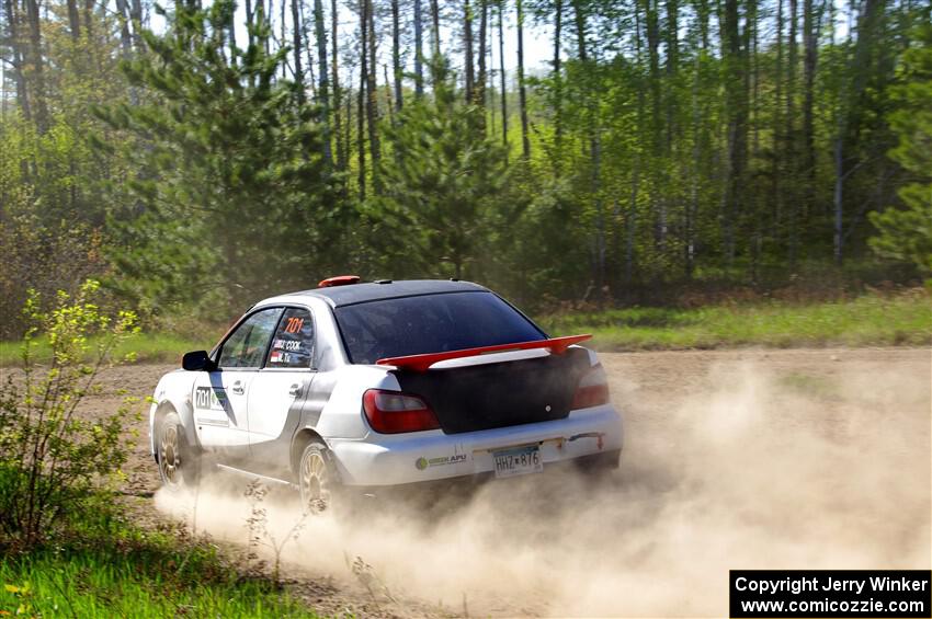 Jason Cook / Maggie Tu Subaru WRX on SS5, Blue Trail II.