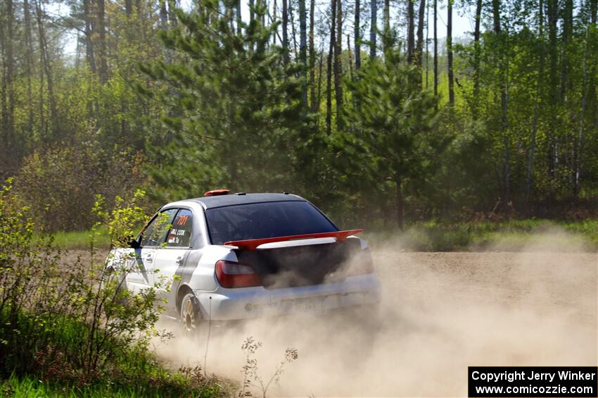 Jason Cook / Maggie Tu Subaru WRX on SS5, Blue Trail II.