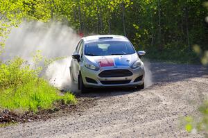 John Wolff / Boyd Smith Ford Fiesta at the finish of SS6, Spur 2 Cutoff II.