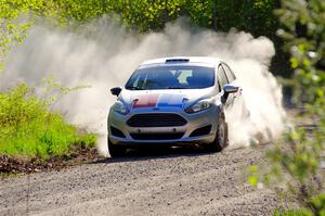 John Wolff / Boyd Smith Ford Fiesta at the finish of SS6, Spur 2 Cutoff II.