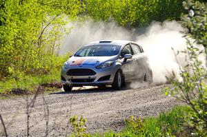 John Wolff / Boyd Smith Ford Fiesta at the finish of SS6, Spur 2 Cutoff II.