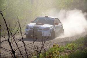 Jason Cook / Maggie Tu Subaru WRX at the finish of SS6, Spur 2 Cutoff II.