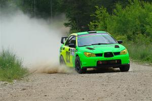 Mike Engle / Morgan Engle Subaru WRX STi on SS1, Camp 3 North.