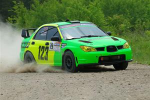 Mike Engle / Morgan Engle Subaru WRX STi on SS1, Camp 3 North.