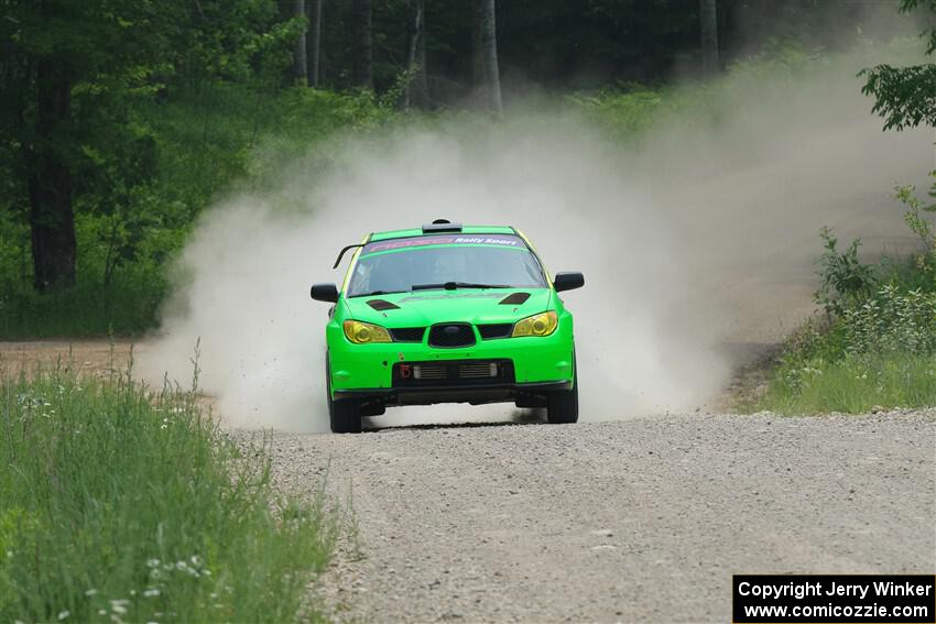 Mike Engle / Morgan Engle Subaru WRX STi on SS1, Camp 3 North.