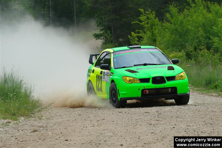 Mike Engle / Morgan Engle Subaru WRX STi on SS1, Camp 3 North.