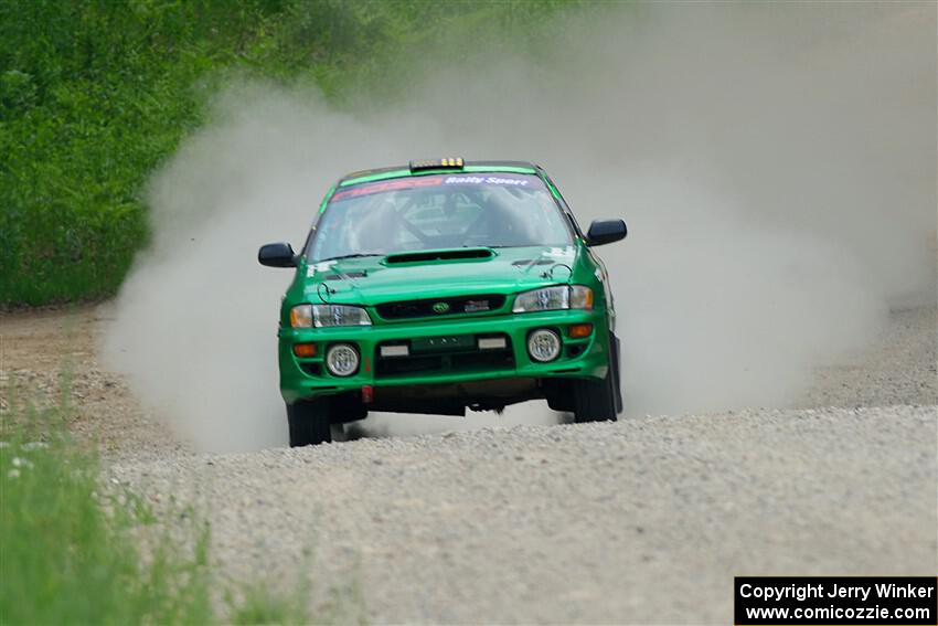 Jordan Locher / Tom Addison Subaru Impreza 2.5RS on SS1, Camp 3 North.