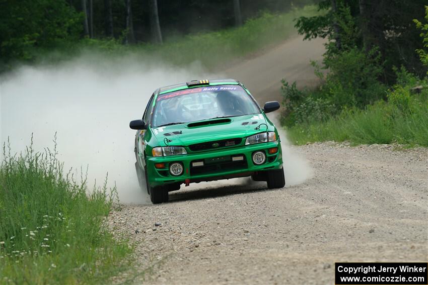 Jordan Locher / Tom Addison Subaru Impreza 2.5RS on SS1, Camp 3 North.