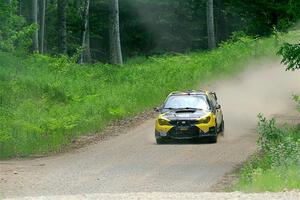 Colin Schulz / Ian Nelson Subaru WRX STi on SS1, Camp 3 North.