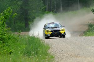 Colin Schulz / Ian Nelson Subaru WRX STi on SS1, Camp 3 North.