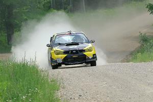 Colin Schulz / Ian Nelson Subaru WRX STi on SS1, Camp 3 North.