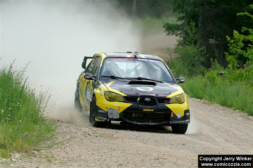 Colin Schulz / Ian Nelson Subaru WRX STi on SS1, Camp 3 North.