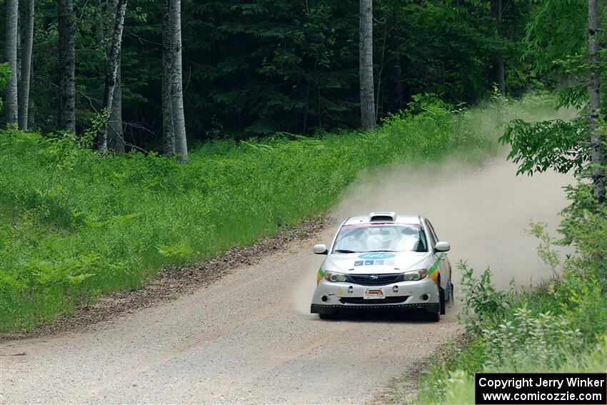 Sam Jacques / Trevor LaCombe Subaru Impreza on SS1, Camp 3 North.