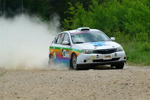 Sam Jacques / Trevor LaCombe Subaru Impreza on SS1, Camp 3 North.