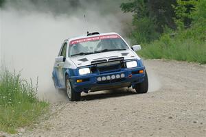 Perry Seaman / Patty Seaman Merkur XR4Ti on SS1, Camp 3 North.