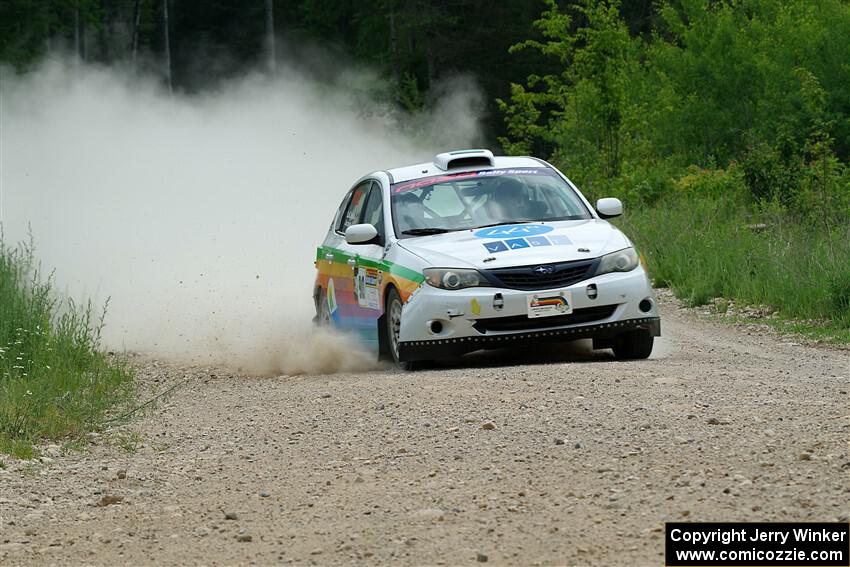 Sam Jacques / Trevor LaCombe Subaru Impreza on SS1, Camp 3 North.