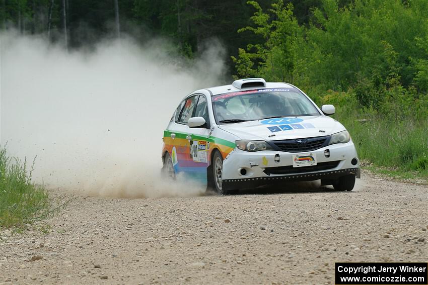 Sam Jacques / Trevor LaCombe Subaru Impreza on SS1, Camp 3 North.