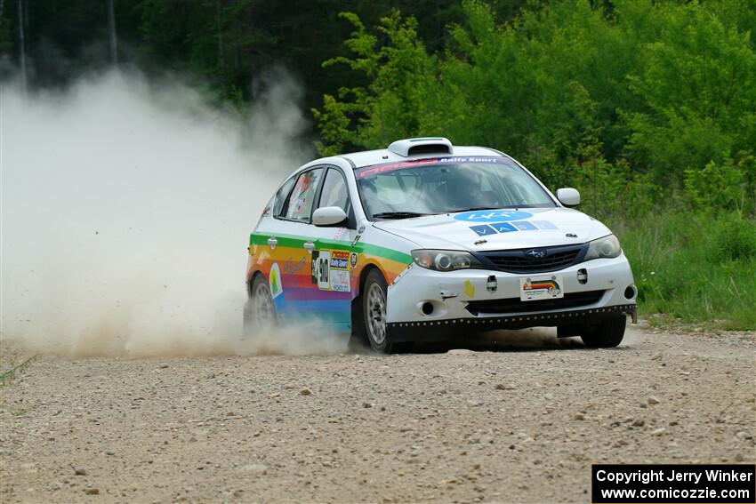 Sam Jacques / Trevor LaCombe Subaru Impreza on SS1, Camp 3 North.