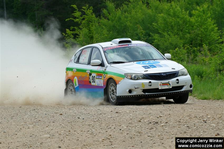 Sam Jacques / Trevor LaCombe Subaru Impreza on SS1, Camp 3 North.