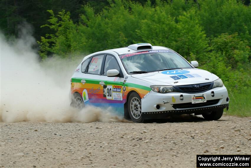 Sam Jacques / Trevor LaCombe Subaru Impreza on SS1, Camp 3 North.