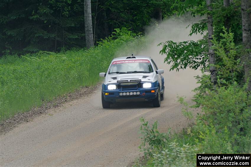 Perry Seaman / Patty Seaman Merkur XR4Ti on SS1, Camp 3 North.