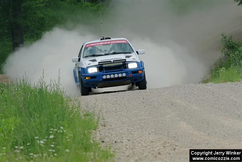 Perry Seaman / Patty Seaman Merkur XR4Ti on SS1, Camp 3 North.