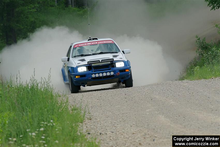 Perry Seaman / Patty Seaman Merkur XR4Ti on SS1, Camp 3 North.