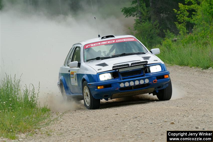 Perry Seaman / Patty Seaman Merkur XR4Ti on SS1, Camp 3 North.