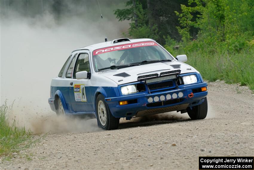 Perry Seaman / Patty Seaman Merkur XR4Ti on SS1, Camp 3 North.