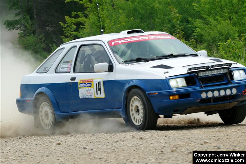 Perry Seaman / Patty Seaman Merkur XR4Ti on SS1, Camp 3 North.