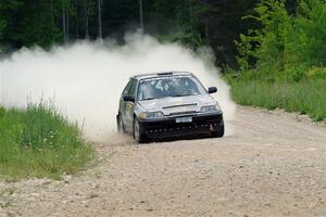 Nick Lyle / Kevin Dobrowolski Honda Civic Si on SS1, Camp 3 North.