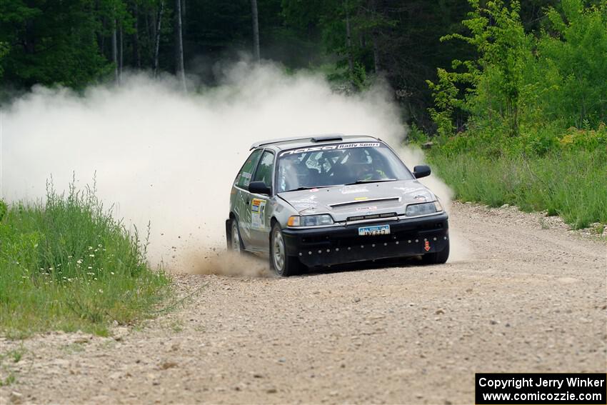 Nick Lyle / Kevin Dobrowolski Honda Civic Si on SS1, Camp 3 North.