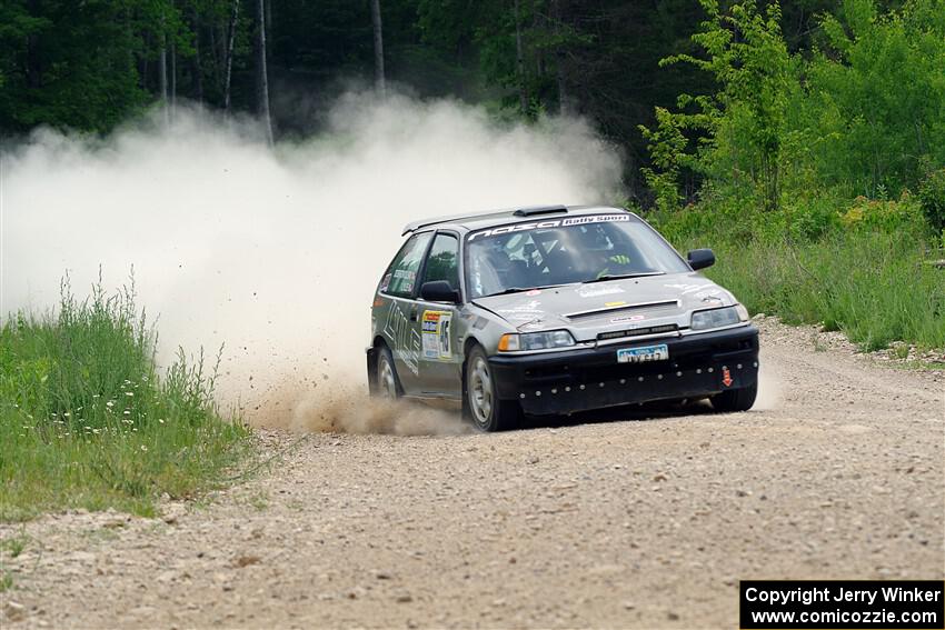 Nick Lyle / Kevin Dobrowolski Honda Civic Si on SS1, Camp 3 North.