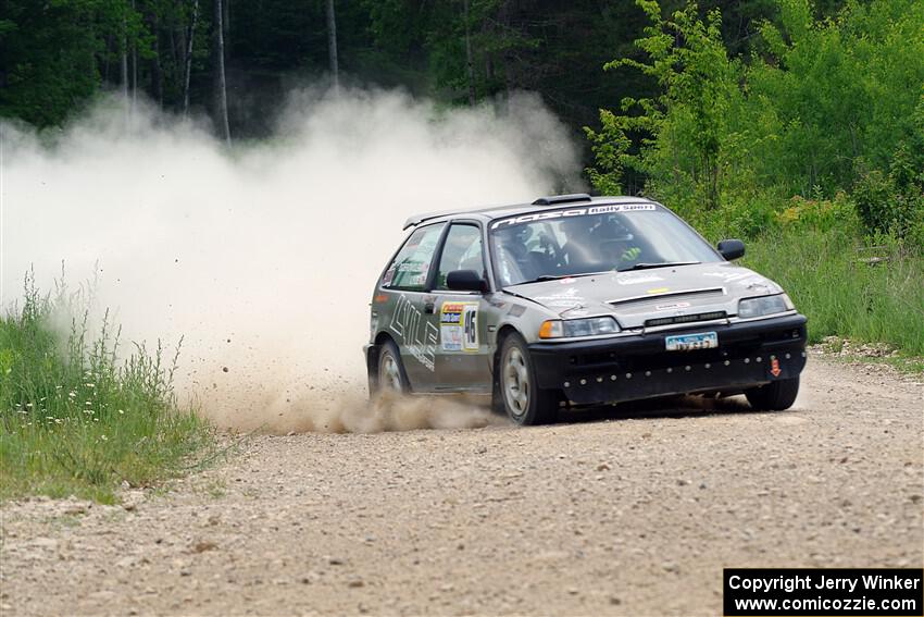 Nick Lyle / Kevin Dobrowolski Honda Civic Si on SS1, Camp 3 North.