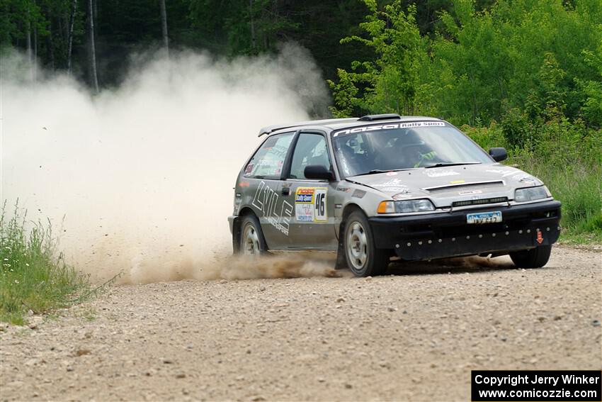 Nick Lyle / Kevin Dobrowolski Honda Civic Si on SS1, Camp 3 North.