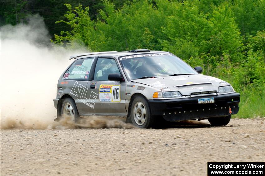 Nick Lyle / Kevin Dobrowolski Honda Civic Si on SS1, Camp 3 North.