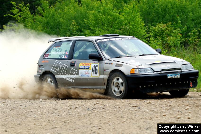 Nick Lyle / Kevin Dobrowolski Honda Civic Si on SS1, Camp 3 North.