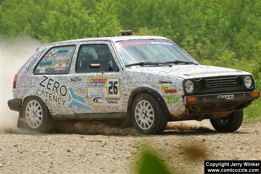 Mark Rokus / Mike Van Alphen VW GTI on SS1, Camp 3 North.