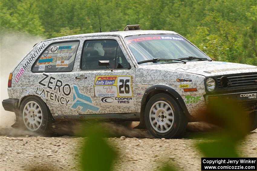 Mark Rokus / Mike Van Alphen VW GTI on SS1, Camp 3 North.