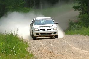 Andrew Bockheim / Salvatore LoPresti Mitsubishi Lancer on SS1, Camp 3 North.