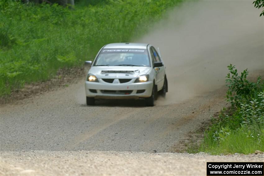 Andrew Bockheim / Salvatore LoPresti Mitsubishi Lancer on SS1, Camp 3 North.