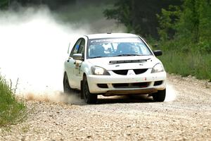 Andrew Bockheim / Salvatore LoPresti Mitsubishi Lancer on SS1, Camp 3 North.