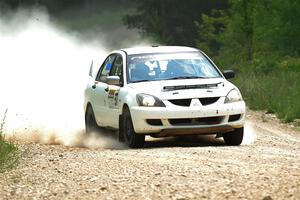 Andrew Bockheim / Salvatore LoPresti Mitsubishi Lancer on SS1, Camp 3 North.