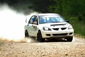 Andrew Bockheim / Salvatore LoPresti Mitsubishi Lancer on SS1, Camp 3 North.