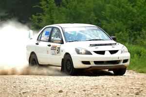 Andrew Bockheim / Salvatore LoPresti Mitsubishi Lancer on SS1, Camp 3 North.