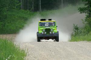 Mike Purzycki / Matt Wernette Jeep Scrambler on SS1, Camp 3 North.