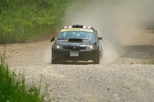 Matt James / Jackie James Subaru Impreza on SS1, Camp 3 North.